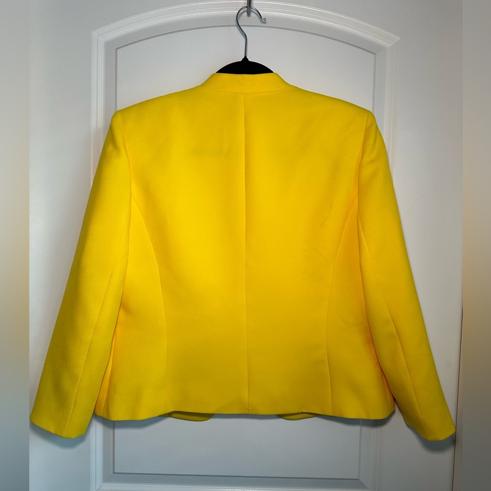 Vintage Nine West Yellow Blazer 10 - Picture 2 of 4